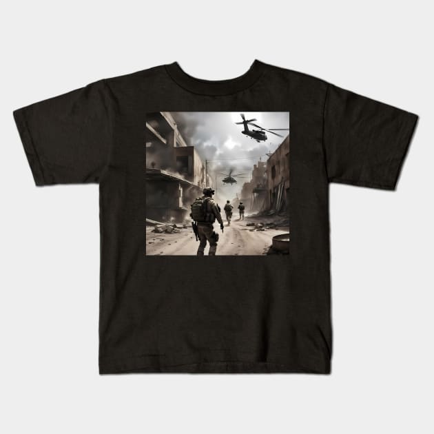 Call of Duty Modern Warfare inspired art Kids T-Shirt by IOANNISSKEVAS